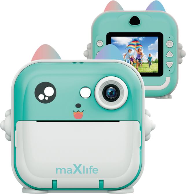 Dětský fotoaparát s tiskárnou Maxlife MXPC-100 modrý