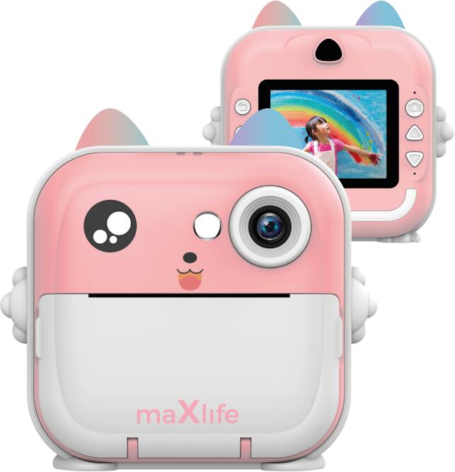 Dětský fotoaparát s tiskárnou Maxlife MXPC-100 růžový