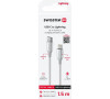 DATOVÝ KABEL SWISSTEN TEXTILE II USB-C / LIGHTNING 1,5 M BÍLÝ