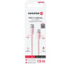 DATOVÝ KABEL SWISSTEN TEXTILE II USB-C / LIGHTNING 1,5 M RŮŽOVÝ