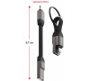 SWISSTEN MAGNETICKÝ KEYCHAIN KABEL USB-A / LIGHTNING 9,7 CM (71551060)