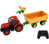 Teddies Traktor Zetor RC s valnkem plast 42cm 2,4GHz dobjec pack + baterie se zvukem v krabici