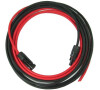 Solární kabel 4mm2, červený+černý s konektory MC4, 2m TIPA