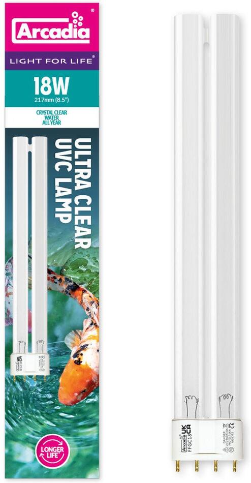 Arcadia Compact Ultra Clear UVC 18W,2G11,215mm