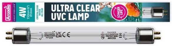 Arcadia T5 Ultra Clear UVC 4w 150mm