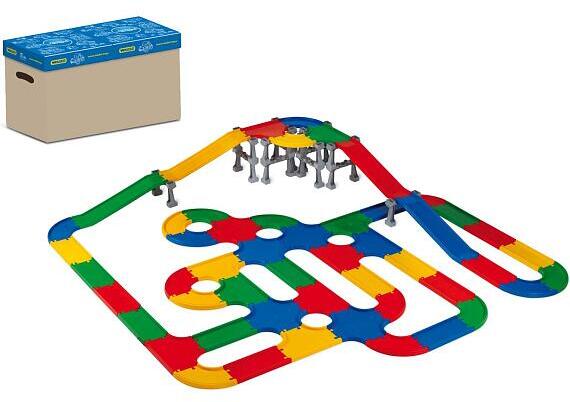 Wader Mosty a silnice 3D plast v krabici 58x39cm