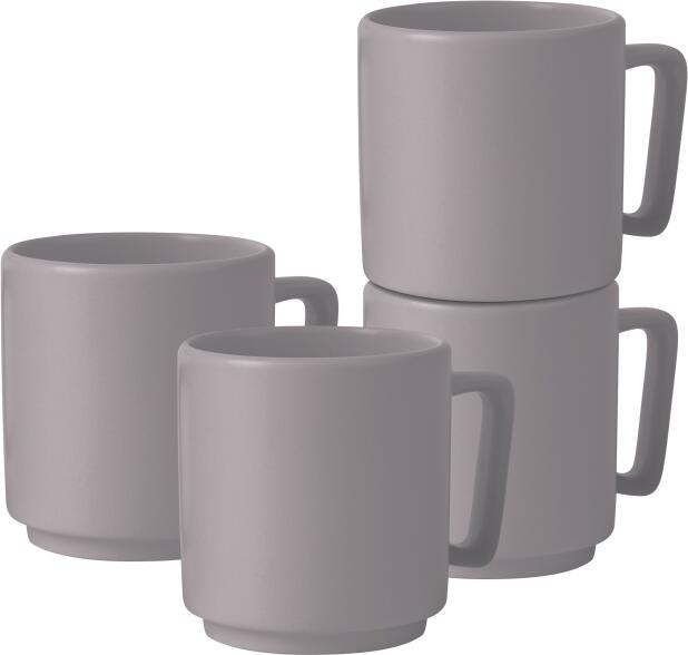Sada hrnků BerlingerHaus BH-10011 300 ml, 4 ks, Taupe Collection