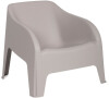 PETRA ARMCHAIR plastov keslo - taupe-ed TOOMAX