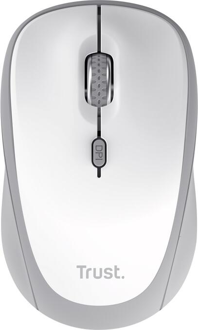 Trust Yvi+ Multi-Device/Kancelářská/Optická/1 600 DPI/USB+BT/Bílá (25454)