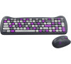 PC klávesnice Canyon HSET-W6 Kitty Grey-Purple