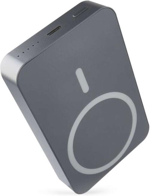 Powerbanka Emos WI 1046, 10 000 mAh, 20 W+Wireless, šedá (B0551GY)