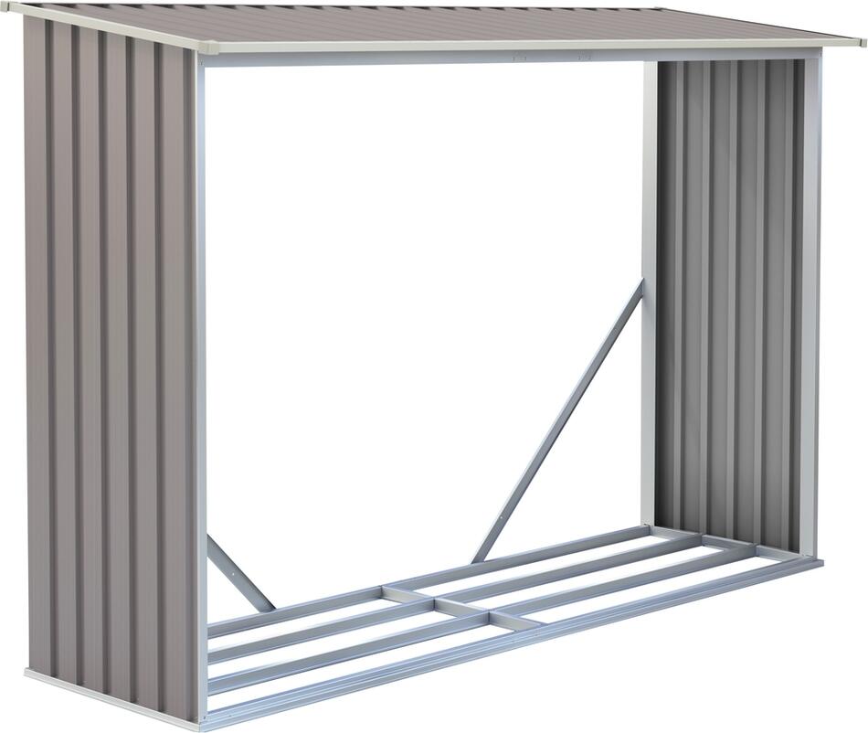 WC-B dřevník ROJA 242×75 cm, taupe