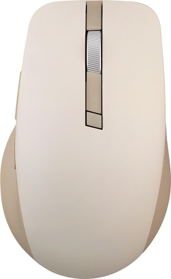 Asus SmartO Mouse MD200 Silent Plus/Kancelářská/Optická/Pro praváky/4 200 DPI/USB+BT/Béžová (90XB0790-BMU0A0)