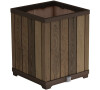 KETER Květináč DECO SQUARE TALL WALNUT