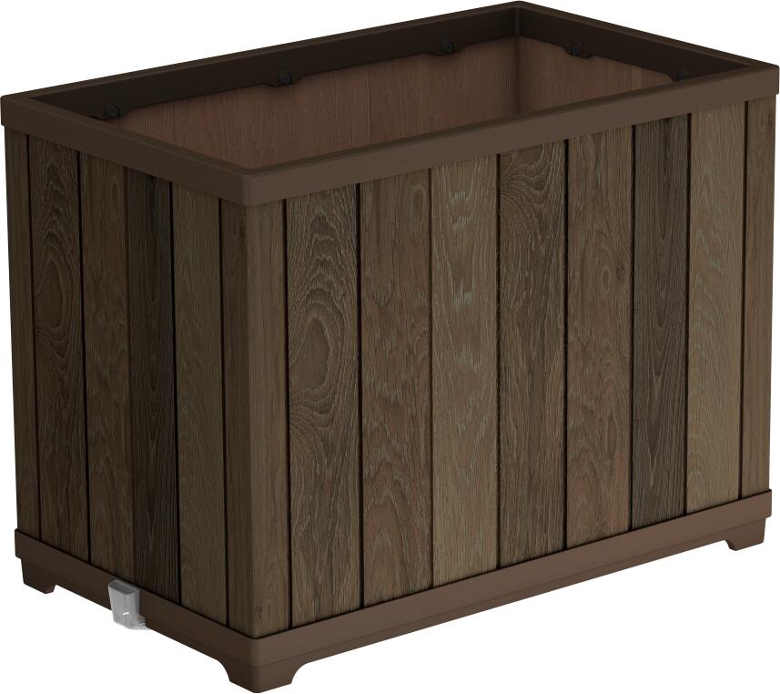 Květináč Keter Deco Rectangle Tall walnut