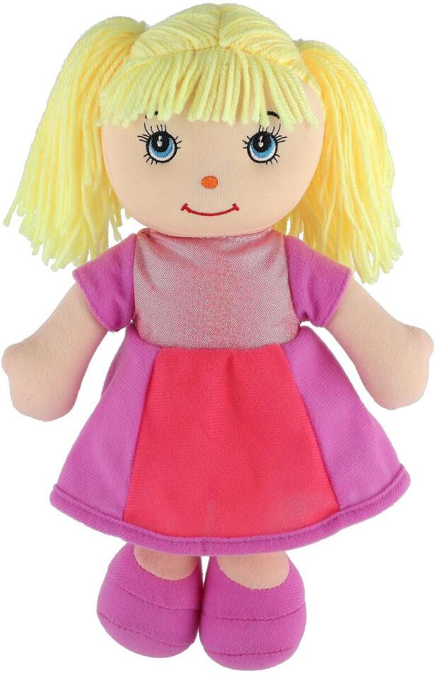 Teddies Panenka Culinka hadrová s blond vlásky látka 32cm 0m+