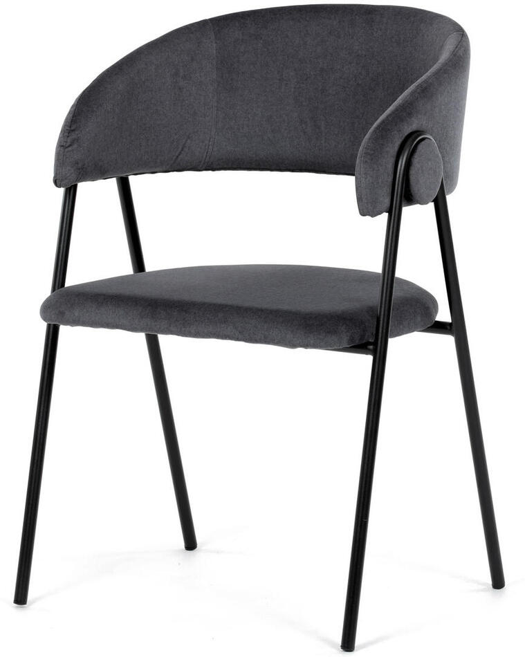 Jídelní židle, šedá, sametová látka, DCL-X7130 GREY2 Autronic