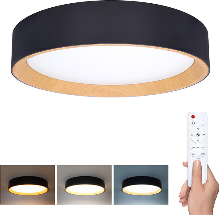 LED osvětlení Solight s dálkovým ovladačem Larios 48W stmívatelné, Black