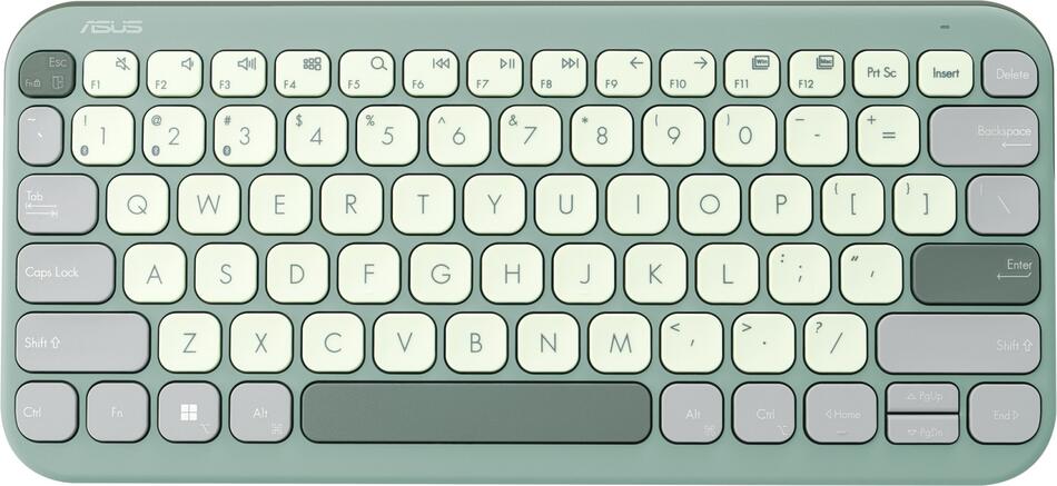 Asus Marshmallow Keyboard KW100/Bezdrátová Bluetooth/CZ-SK layout/Zelená (90XB0880-BKB440)