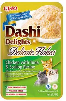 Churu Cat Dashi Delights Deli Flakes Chick&Tun&Scal40g