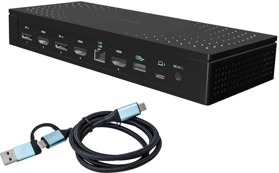 i-tec dokovací stanice Universal 5x 4K Display Docking Station, Power Delivery 100W (CA5MONITORDOCKPD)
