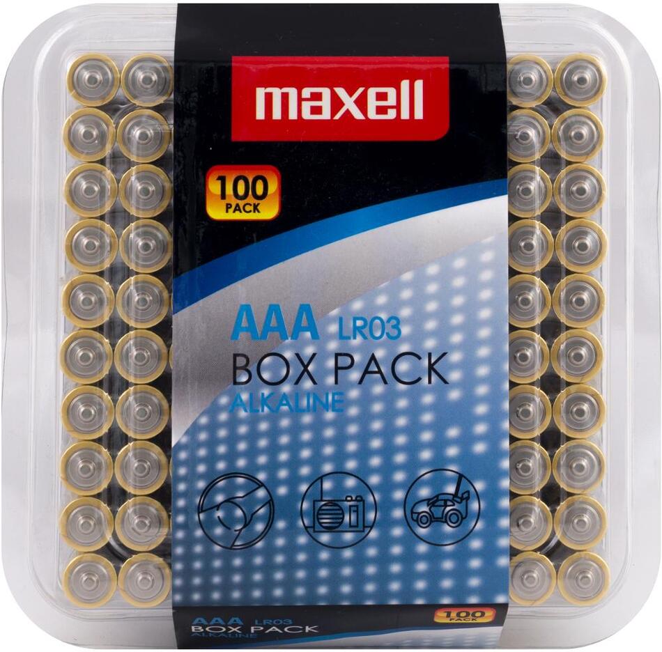 Baterie Maxell LR03 100 box AAA Power Alk