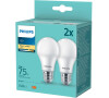 Žárovka Philips LED 75W A60 E27 2700K 2pack