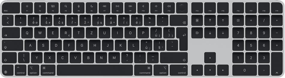 Apple Magic Keyboard Numeric Touch ID/Bezdrátová Bluetooth/SK layout/Černá (MXK83SL/A)