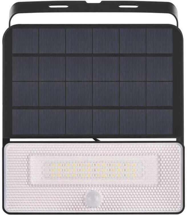 Emos solární LED reflektor SOLO s pohybovým čidlem, černý, neutrální bílá (ZG122S)