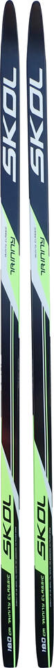 Běžecké lyže SKOL Trinity "SKIN" 180 cm černo-zelené
