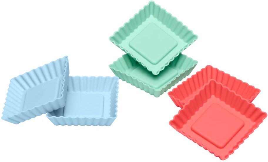 Lurch - Flexiform - silikonová sada 6ks mini koláček hranatý (00083015)