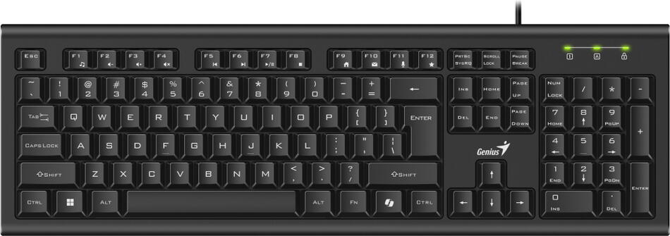 GENIUS KB-113 / Drátová/ Copilot/ USB/ černá/ CZ+SK layout (31300018403)