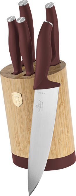 BERLINGERHAUS Sada nožů se stojanem BAMBOO 6 ks Leonardo Collection BH-2754