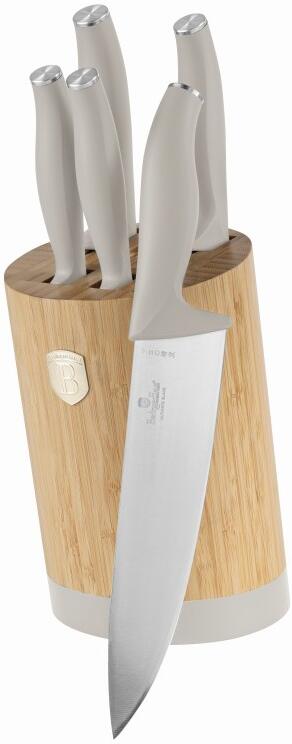 BERLINGERHAUS Sada nožů se stojanem BAMBOO 6 ks Sahara Collection BH-2755