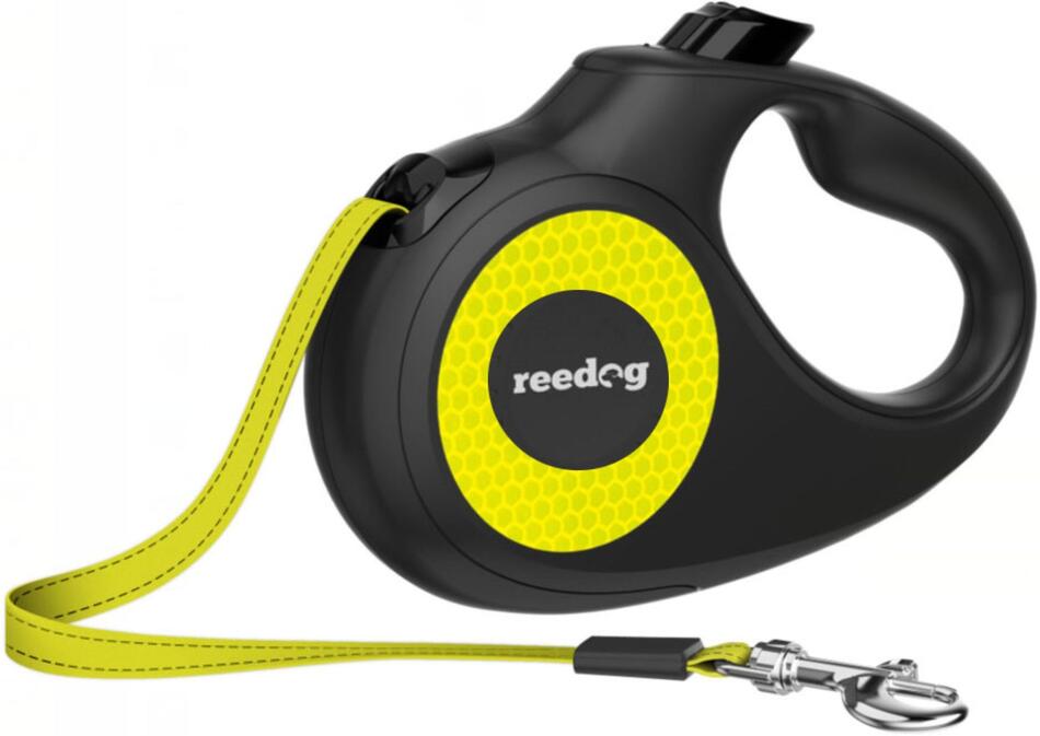 Reedog samonavíjecí vodítko L 50kg / 5m páska / reflexní