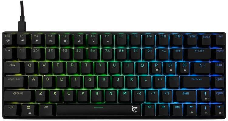 White Shark herní mechanická klávesnice HAMACHI, RGB, modrý switch, US layout, černá (GK-005121) (HAMACHI-B-US)