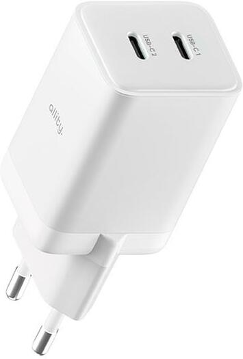 Nabíječka do sítě Allity ATC-01-45WCC 45W, 2xUSB-C bílá