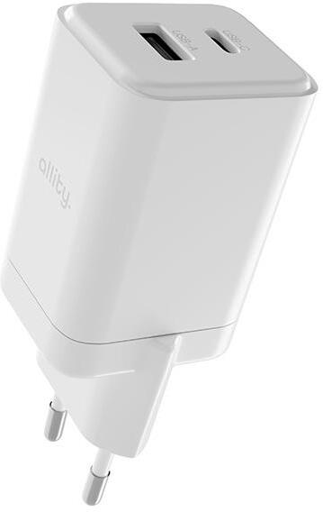 Nabíječka do sítě Allity ATC-01-45WAC 45W, 1xUSB, 1xUSB-C bílá