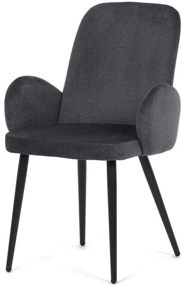 Jídelní židle, šedá, sametová látka, DCL-X7129 GREY2 Autronic