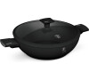 BERLINGERHAUS Pnev WOK s titanovm povrchem a poklic 30 cm Matte Black Collection BH-8182