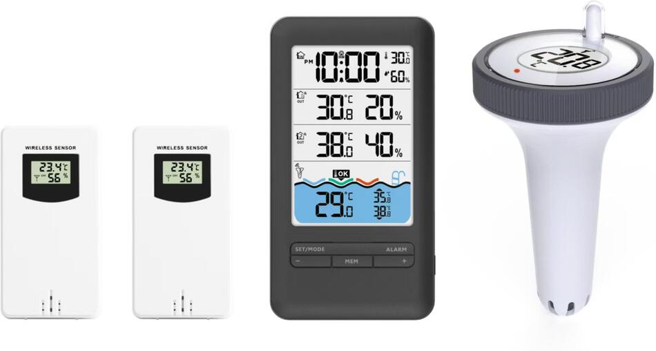 Immax NEO LITE Smart teplotní čidlo do bazénu + 2x vnitřní čidlo teploty a vlhkosti