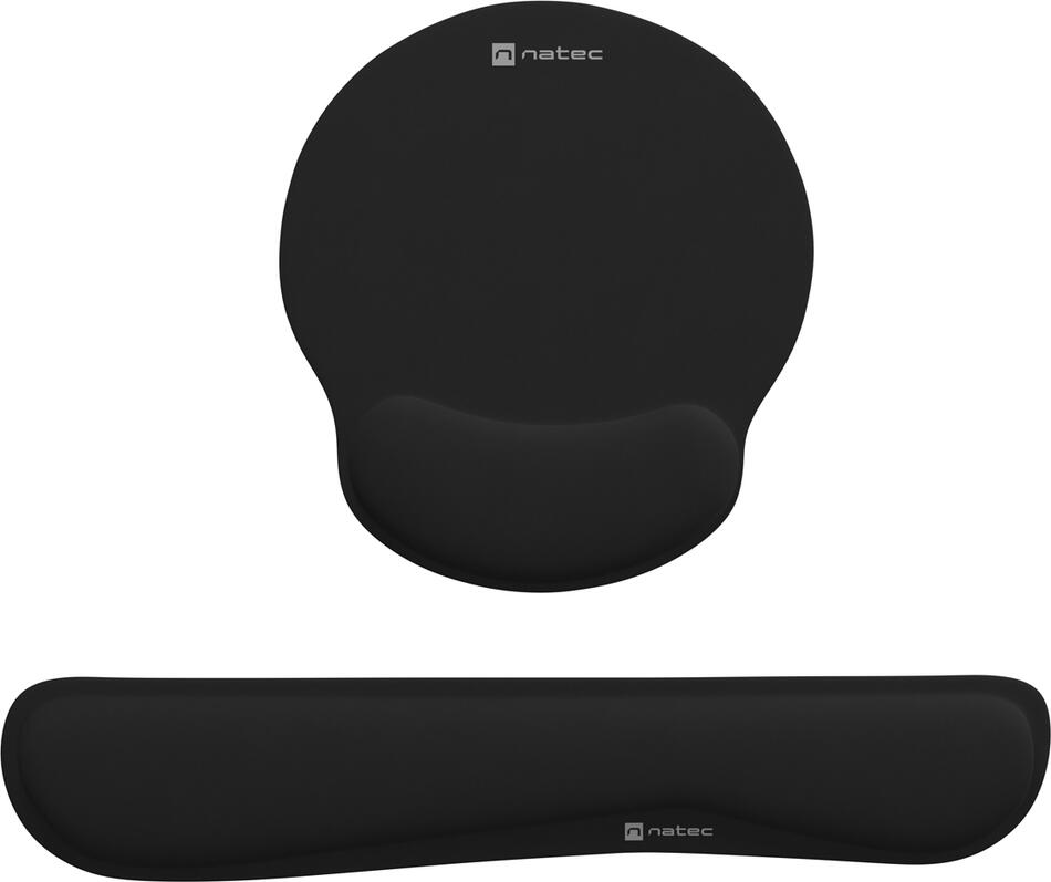 Ergonomický set podložek pod zápěstí NATEC CHIPMUNK 2v1, černá (NPF-2195)