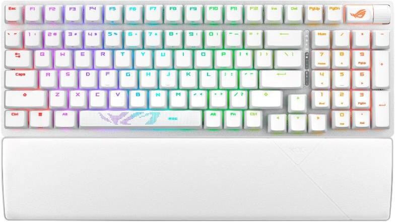 ASUS klávesnice ROG Strix Scope II 96 Wireless White (ROG RX RED / PBT) - US (90MP03S0-BKUA30)