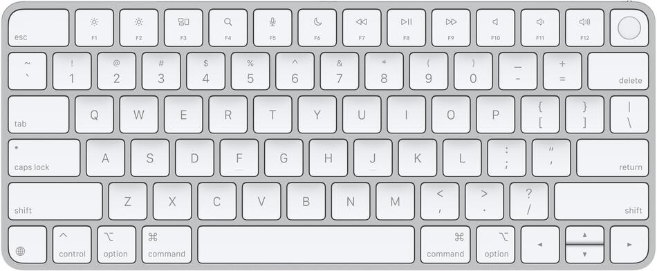 Apple Magic Keyboard Touch ID/Bezdrátová Bluetooth/US layout/Bílá (MXCK3LB/A)