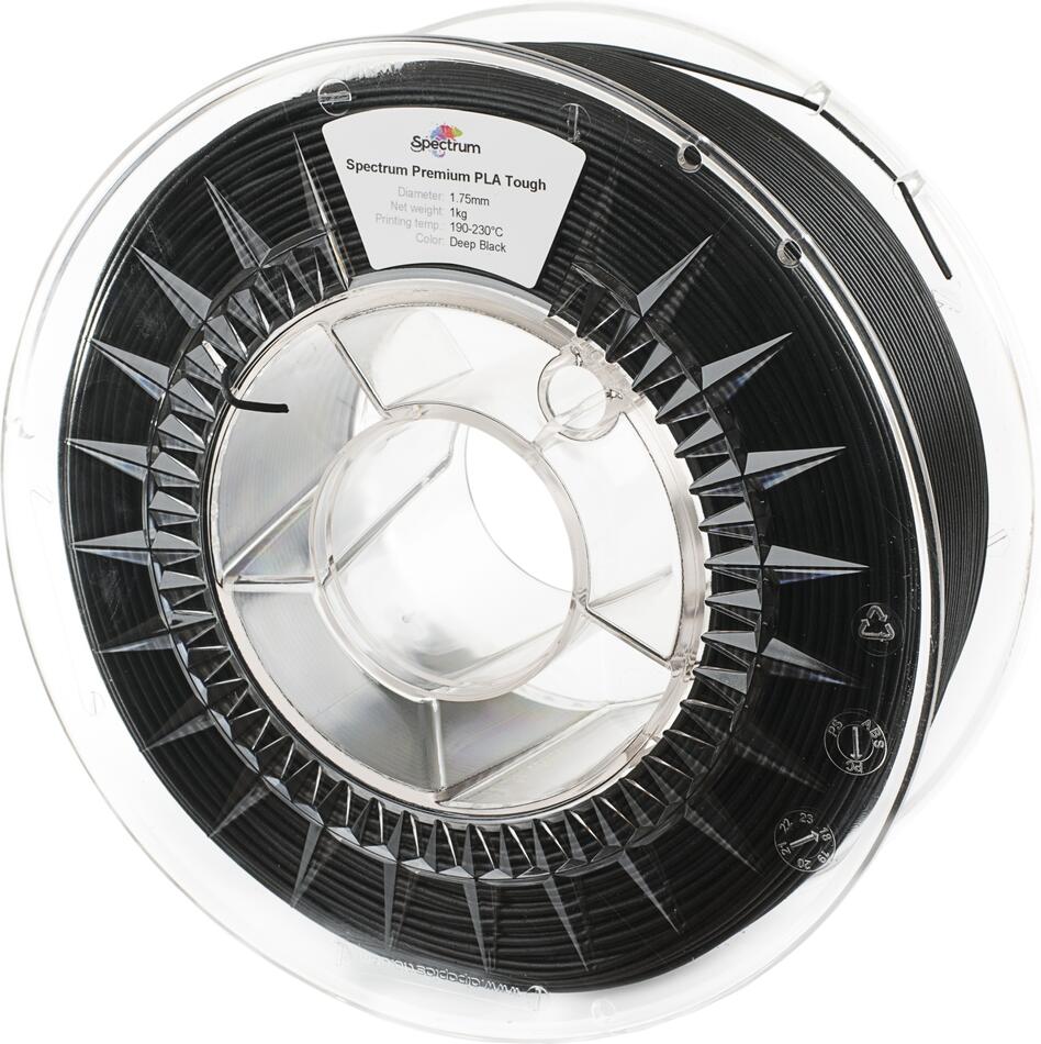 Filament Spectrum PLA Tough 1.75mm DEEP BLACK 1kg
