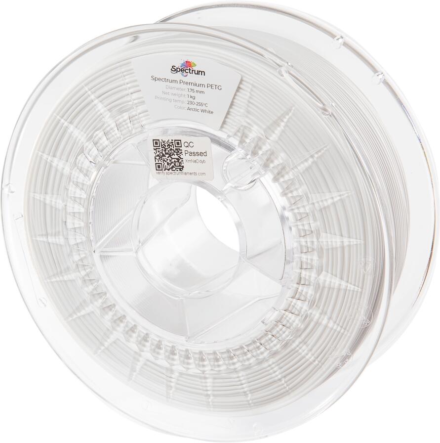 Filament Spectrum Premium PET-G 1.75mm ARCTIC WHITE 1kg