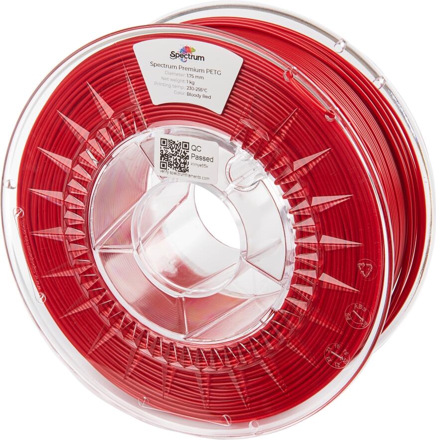 Filament Spectrum Premium PET-G 1.75mm BLOODY RED 1kg