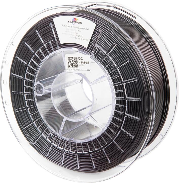 Filament Spectrum Premium PET-G 1.75mm WIZARD CHARCOAL 1kg