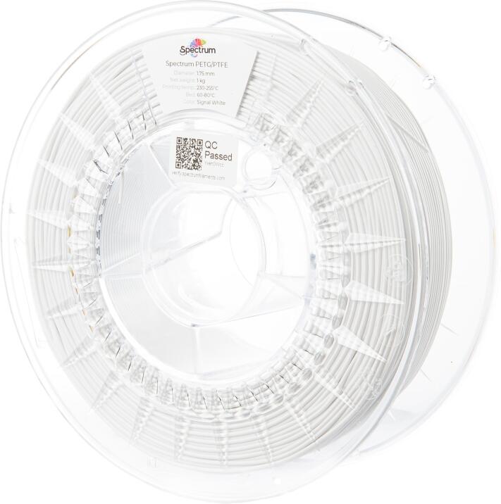 Filament Spectrum PET-G/PTFE 1.75mm SIGNAL WHITE 1kg
