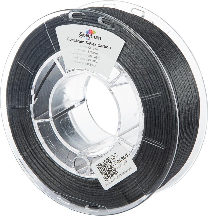 Filament Spectrum S-Flex Carbon 1.75mm BK 0.25kg